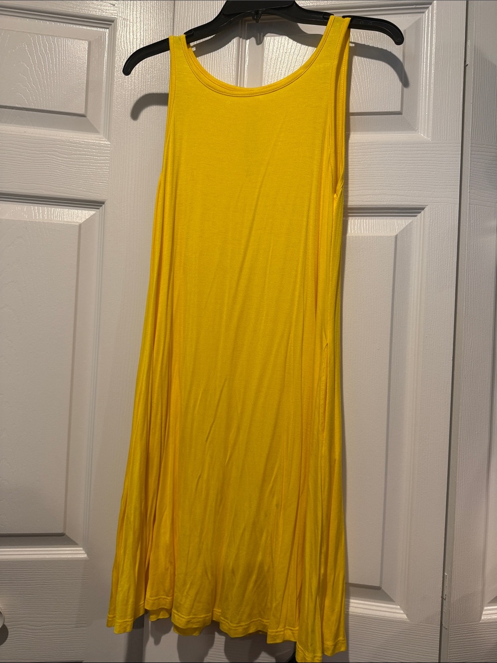 Yellow Sleeveless A-Line Women's Dress